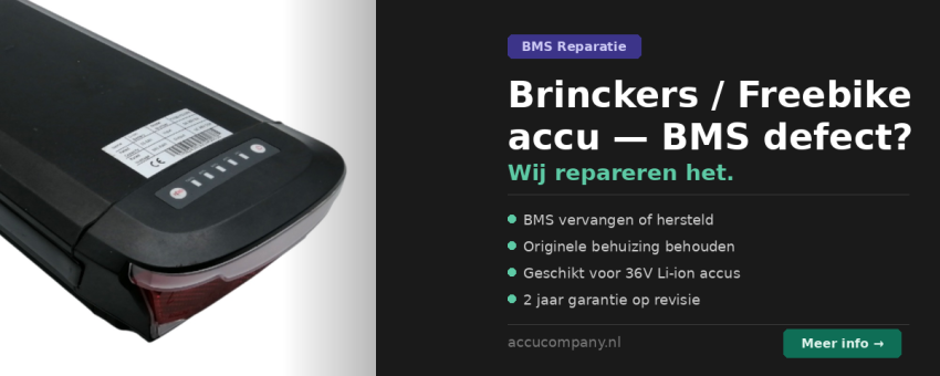 Brinckers van Deijk accu reparatie